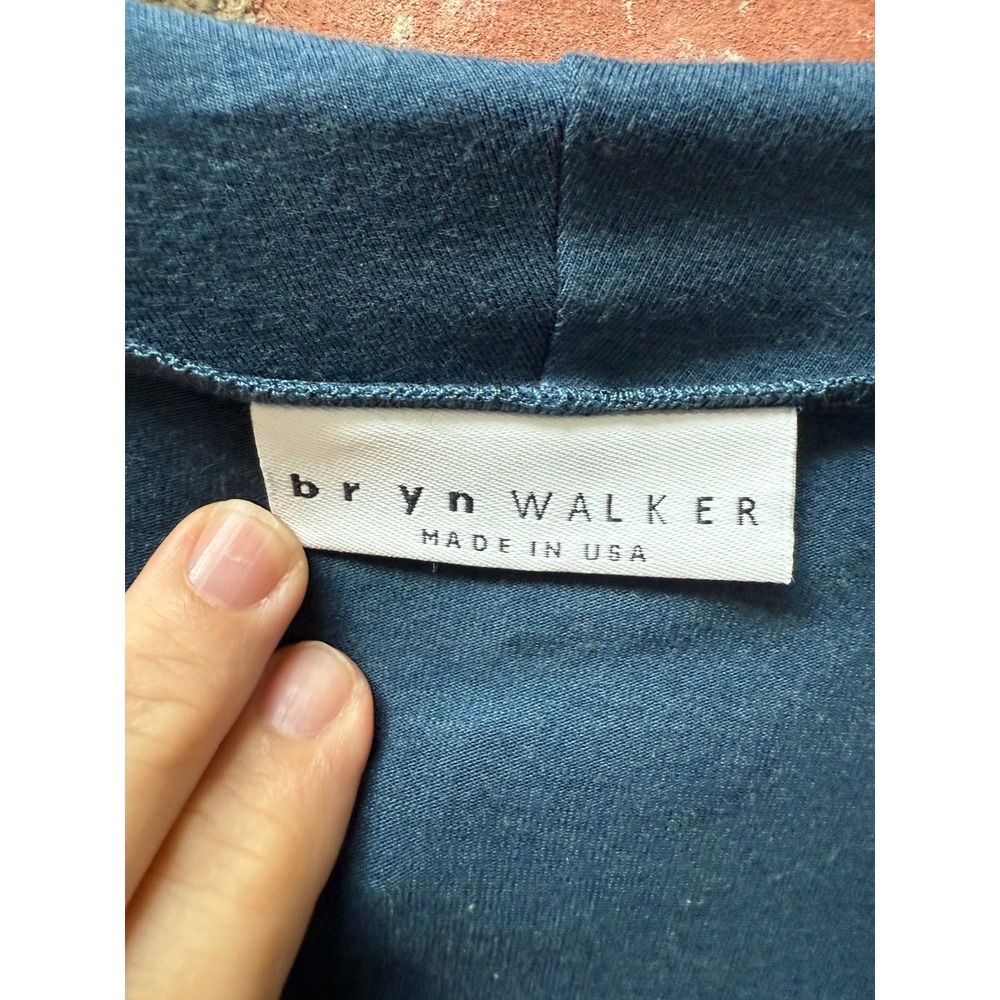 Bryn Walker Small Cowl Neck Tunic Shirt‎ Lagenlook Stretchy Bamboo Blend - Picture 2 of 8